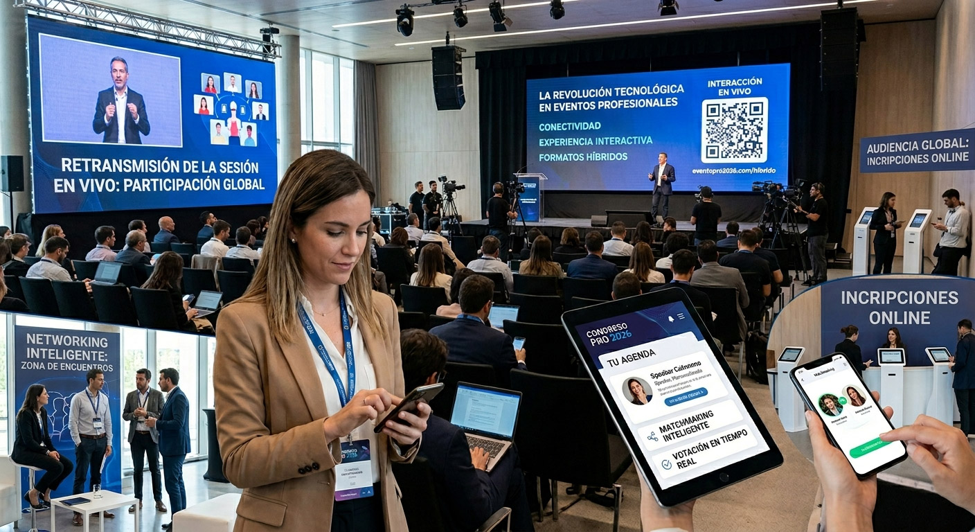 La importancia de la tecnología en los eventos presenciales e híbridos